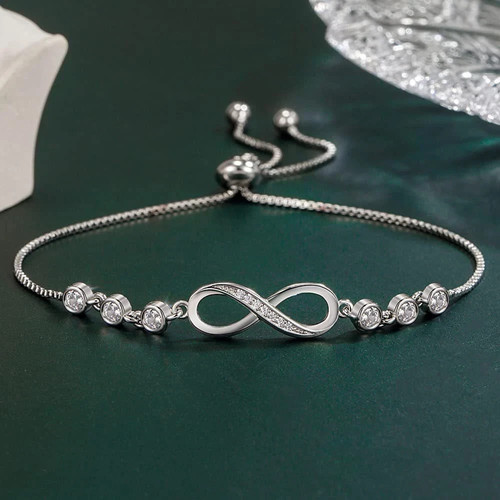 925 sterling silver infinity - silver,