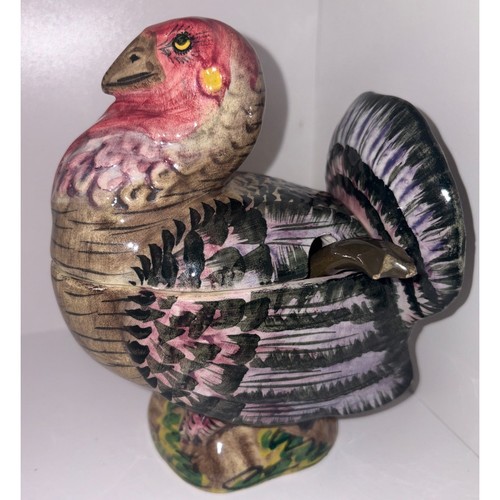 Vtg italian majolica turkey - vtg,