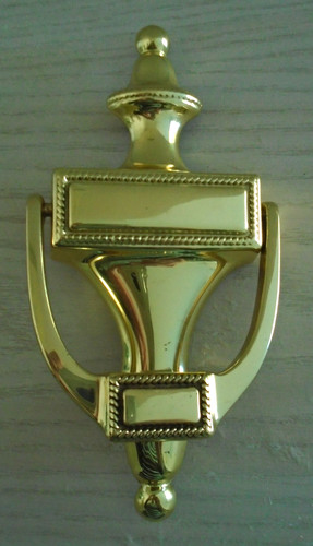 Brass door knocker victorian - brass,