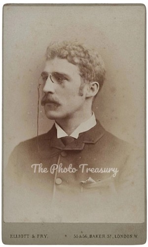 Cdv handsome man pince nez - man, pince-nez