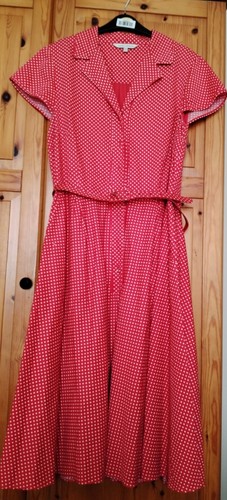 Laura ashley lined red - red, polka