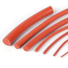 Red solid silicone rubber - red,