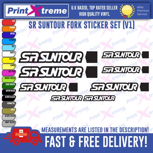 Suntour bike fork decal - sr,