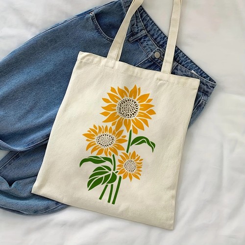 Reusable sunflower stencil - sunflower,