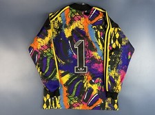 VINTAGE ADIDAS 1990'S GOALKEEPER FOOTBALL LONG SLEEVE #1 SHIRT SIZE M ADULT