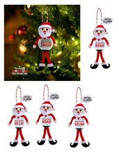 Personalised Snow Globe Tree Decorations Santa Pick your Name History & Heraldry