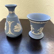 Pair Wedgwood Jasperware Blue