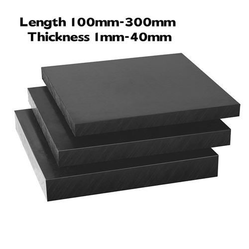 Black abs plastic - black, sheet