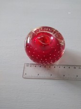 vintage  Red  Glass Apple
