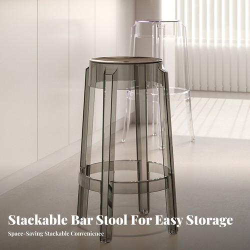 Transparent bar stool modern - transparent,