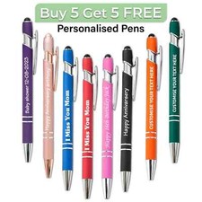 Personalised Pens - Custom Engraved with Your Name or Message - Stylus Pen