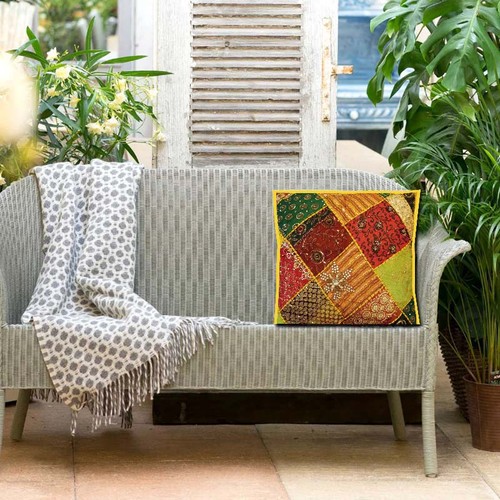 Patchwork pillow indian - pillow,