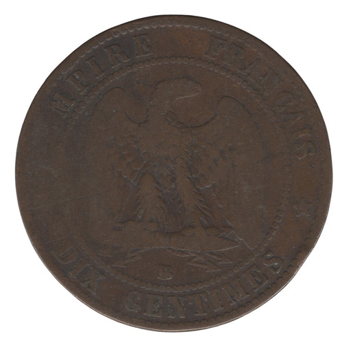 1857 france centimes - bb,