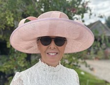 Ladies Cappelli Condici Pale Pink Wide Brimmed Hat (1057)