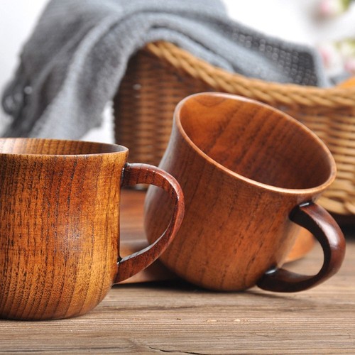 Wooden cup wood coffee - coffee, tea