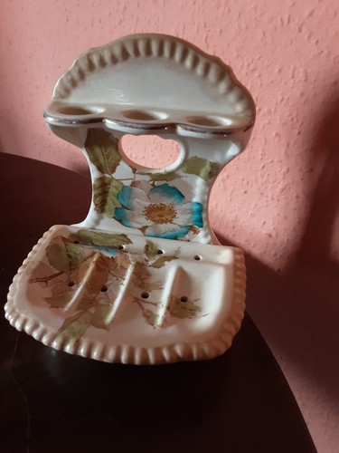 Vintage porcelain toothbrush - vintage,