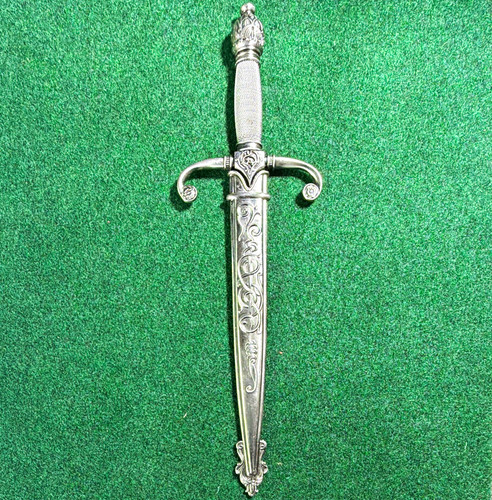 Silver dirk decorative dagger - dirk,