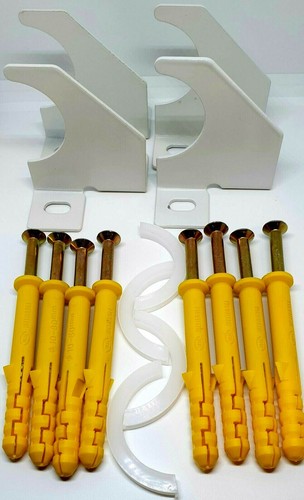 Radiator brackets for - brackets, (white)