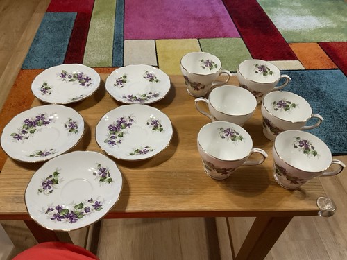 Duchess violets tea cups - tea, &