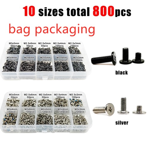 800pcs m2m2 5m3 phillips flat - 800pcs,