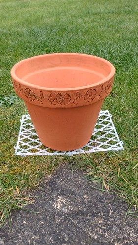Rustic terracotta planter - terracotta,
