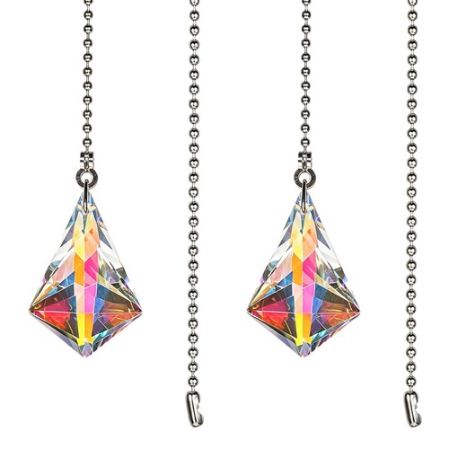2pcs crystal ceiling pull - crystal,