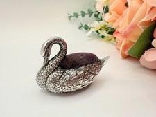 Antique Silver SWAN Pin