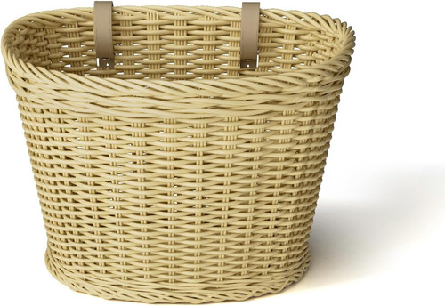 Wicker bike basket woven - bike,