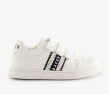 Ted Baker Boys White Taped Trainers - Size 10UK EU28 /REFF16