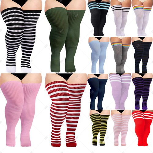 Plus size thigh high socks - plus,
