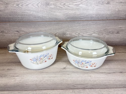 Vintage pyrex england blue - pyrex,