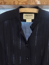 Vintage Ladies Jaeger Dress Navy Blues Size 10/12  No Belt, Polyester