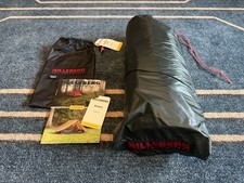 Hilleberg Anaris In Green With Hilleberg Footprint, Pitched Twice Camped In Once
