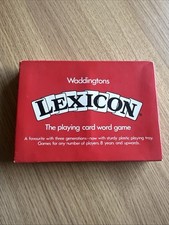 Waddingtons Lexicon Vintage Card Game 1977