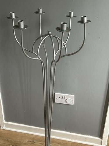 Silver metal freestanding - silver,