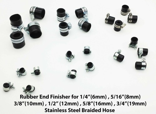 Rubber end caps - rubber, for