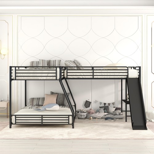 Metal triple bunk - metal,