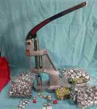 Manual Hand Press Machine Fabric Cover Button With 2 Dies and Free Buttons