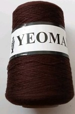 350g Cone Of Forsell 1 Ply Felting Pure New Wool-For Machine Knitting-chocolate