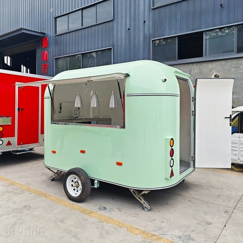 Mint green food trailer - mint,