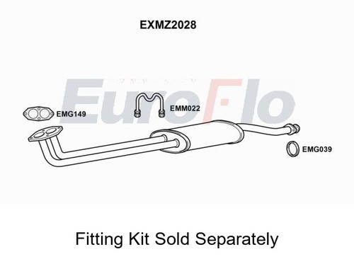 Rear muffler silencer insert - silencer,