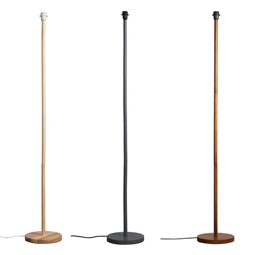 Tall wooden stem floor lamp - tall,