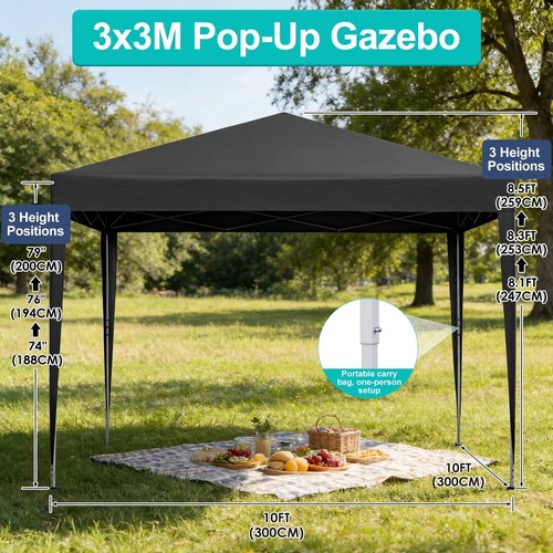 Heavy duty pop up - x, 3m