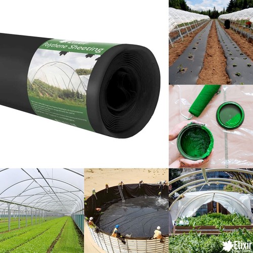 10m black polythene - x,