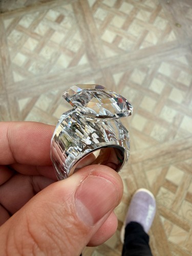Swarovski lucent cocktail ring - lucent,