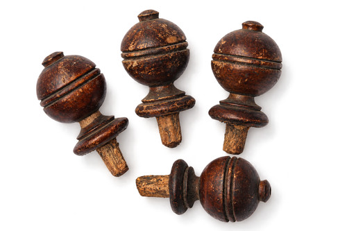 Victorian wooden finials - 4,