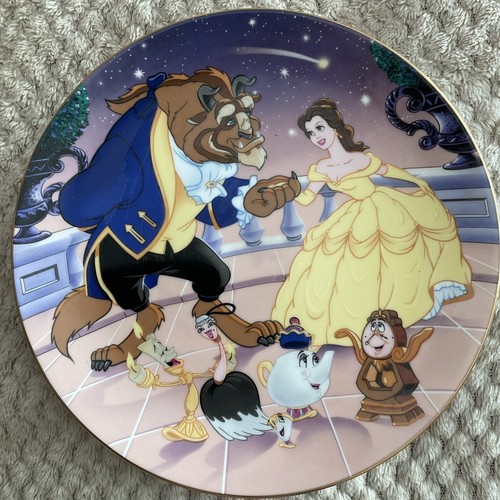 Disney plate 1991 beauty - plate, (1991