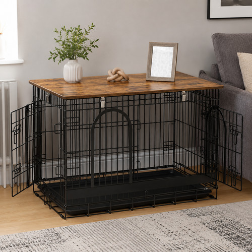 Dog crate furniture 94cm - crate, heavy