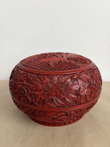 Antique chinese red lacquered - chinese,