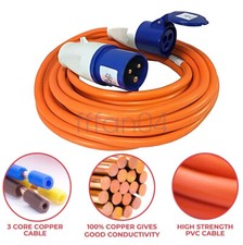 Orange 10 Metre 230v Caravan